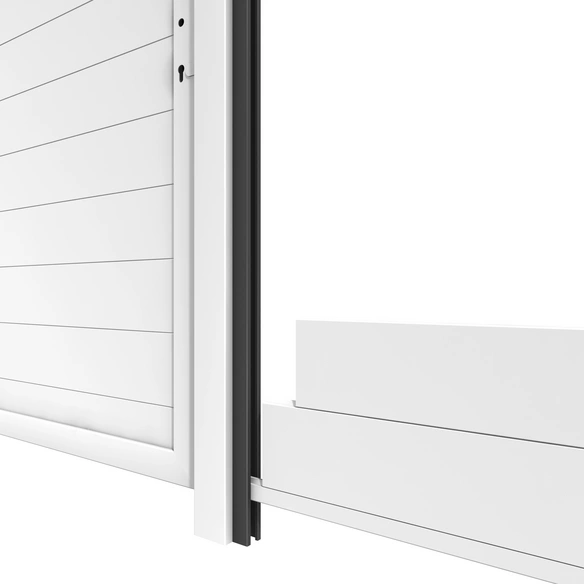 U-Montage-Profil, BxHxT: 4 x 238 x 3 cm, für System WPC und System Alu-Elementen