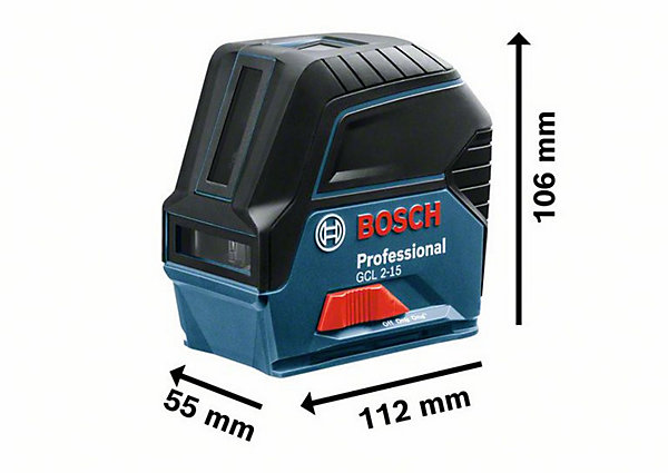 Bosch GCL2-50 kit laser lignes et points   cellule LR6 - 0601066F01