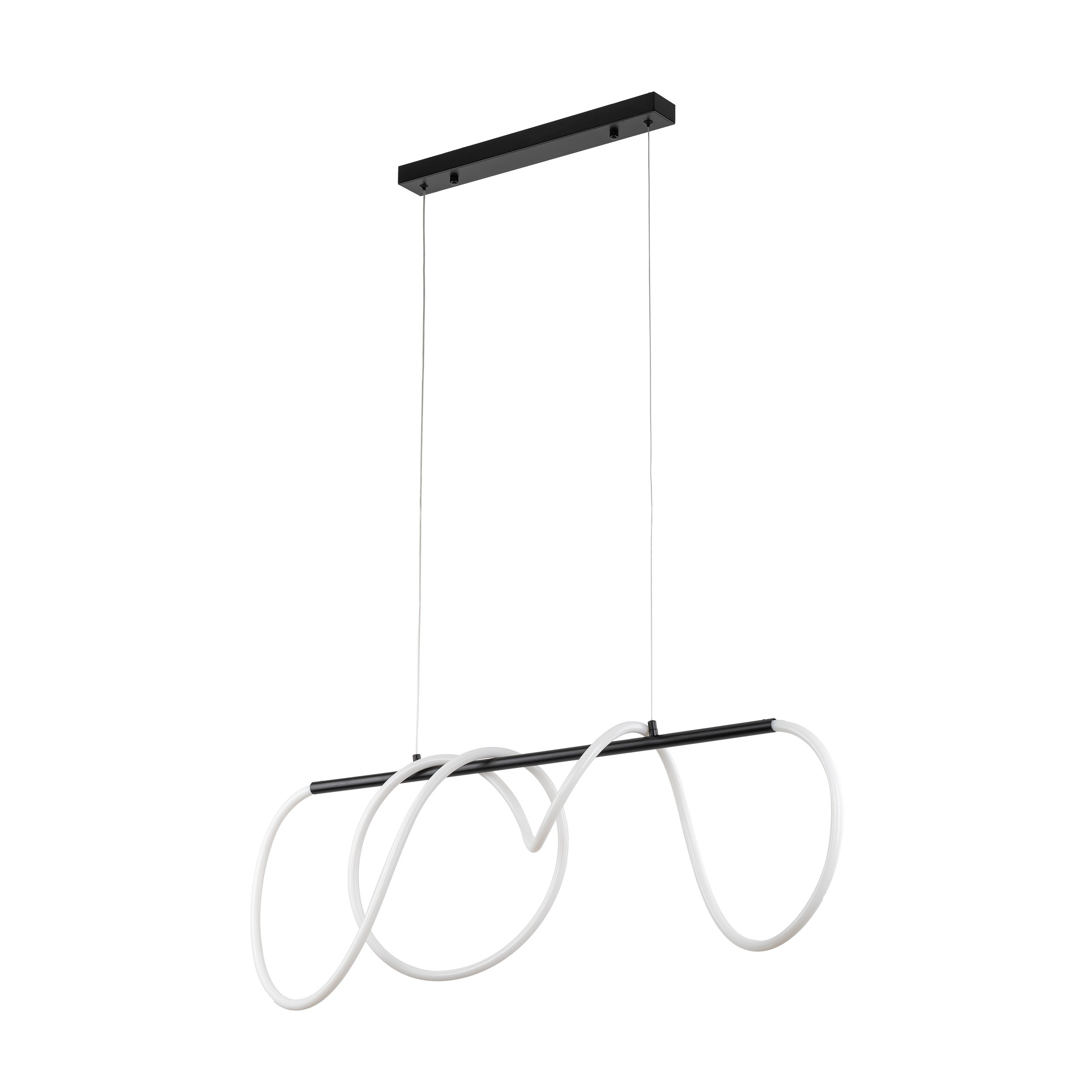 Tk Lighting Lampa wisząca FLEXI 45W Czarna LED Nowoczesna