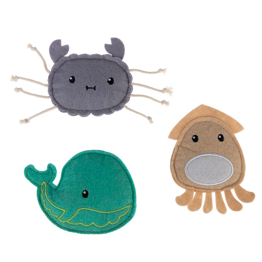 TIAKI Ocean Gang with Catnip Cat Toy Set