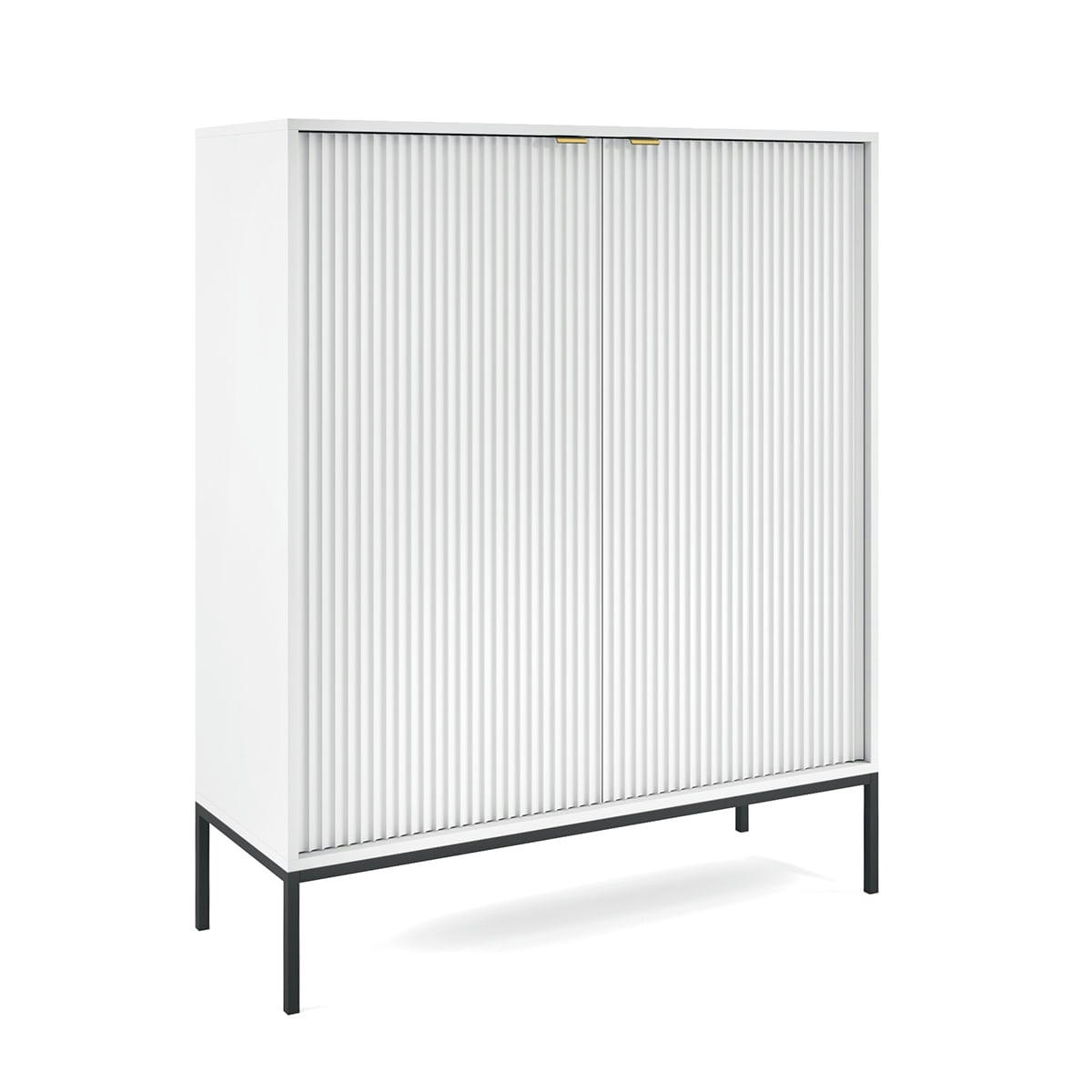 - Buffet haut 2 portes blanc