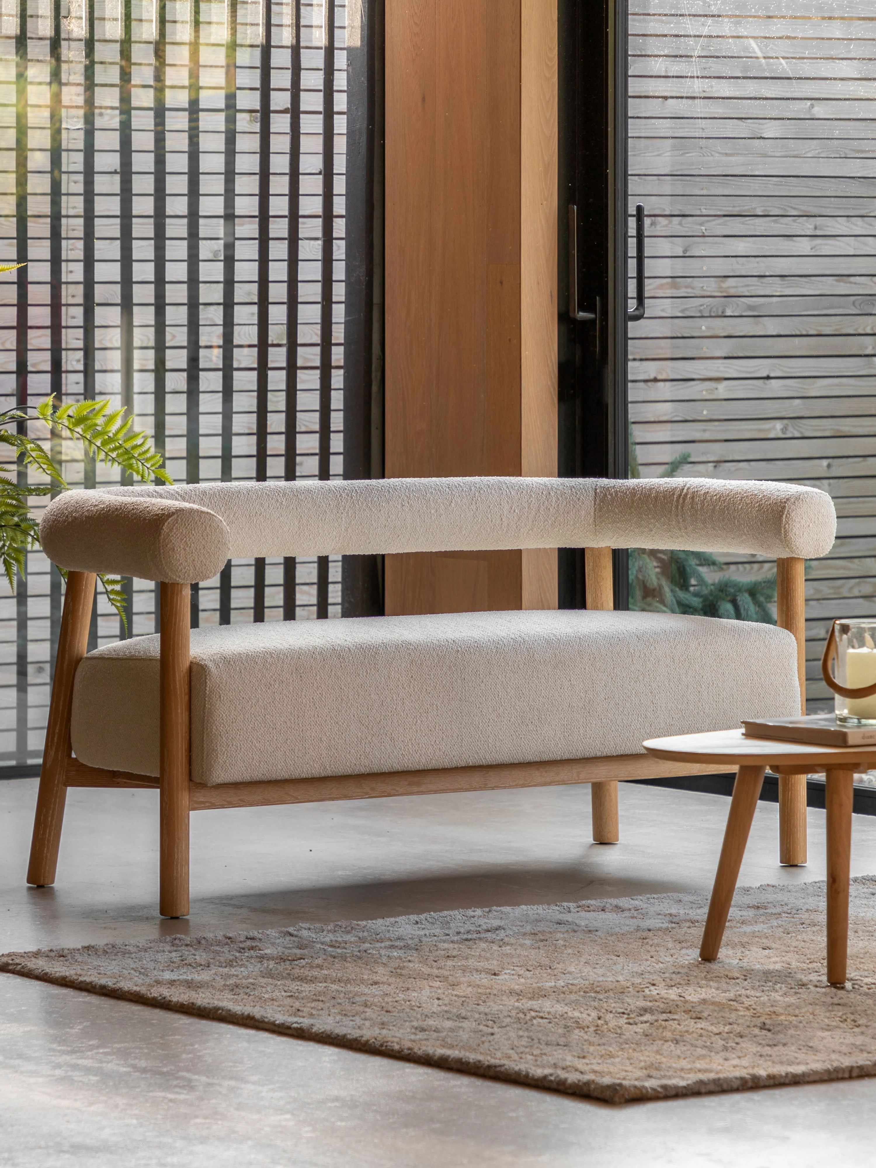 Bouclé-Sofa Acera (2-Sitzer)