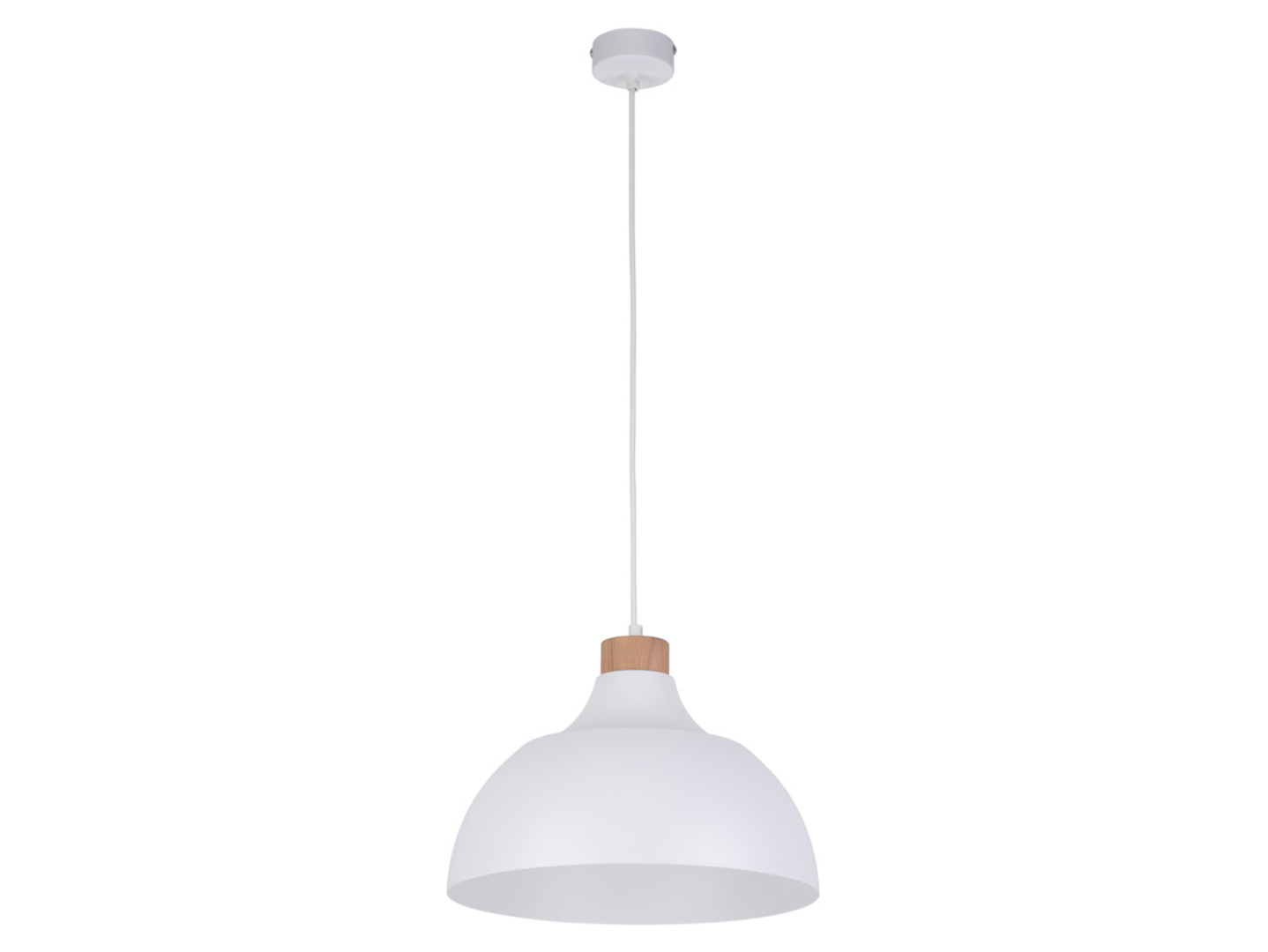 Lampa wisząca Cap metalowa biała