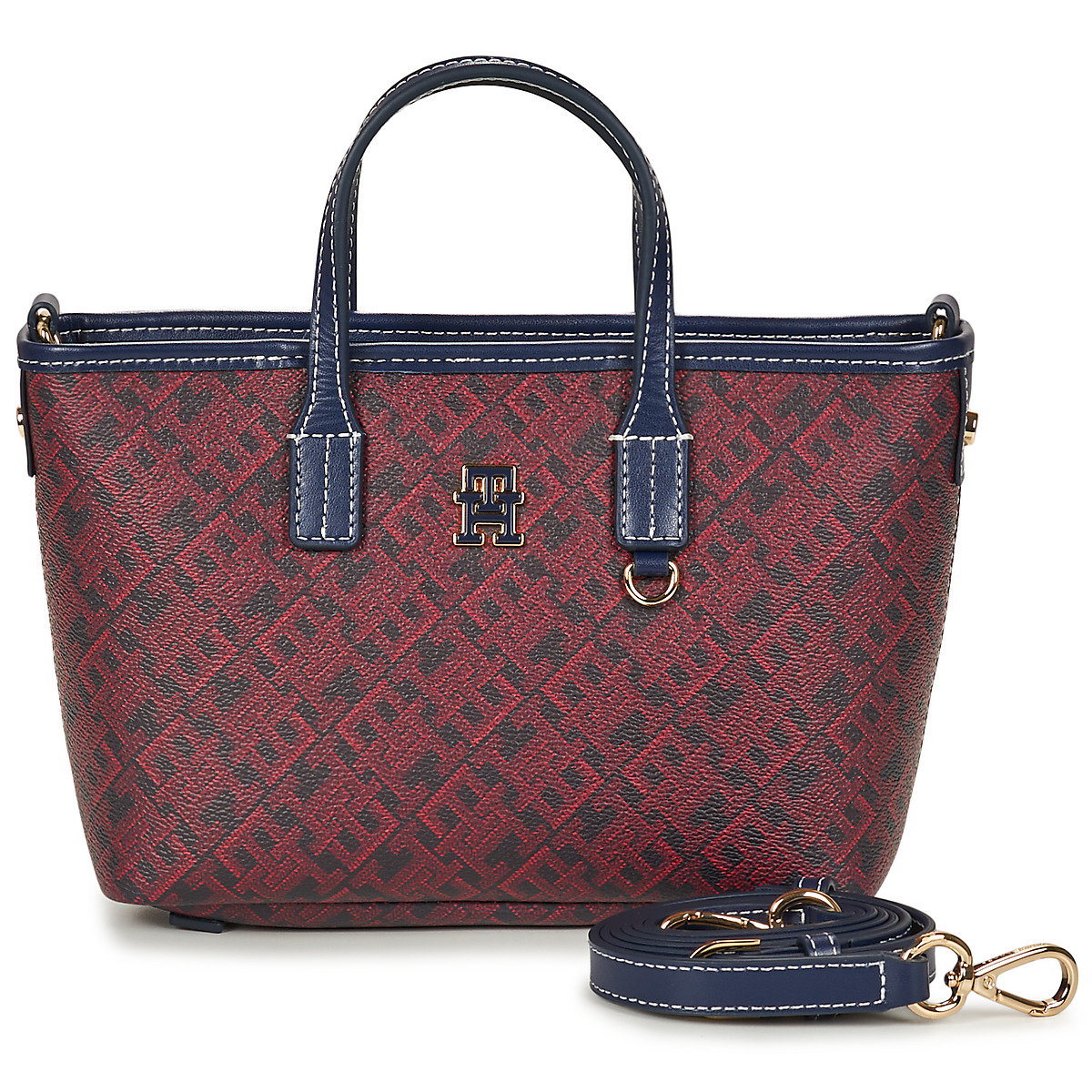 Tommy Hilfiger - TH MONOPLAY LE NANO TOTE - Red / Blue