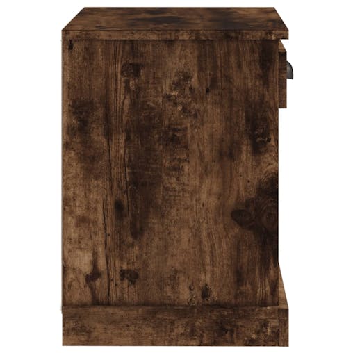 NNEVL Bedside Cabinets 2 pcs Smoked Oak 43x36x50 cm