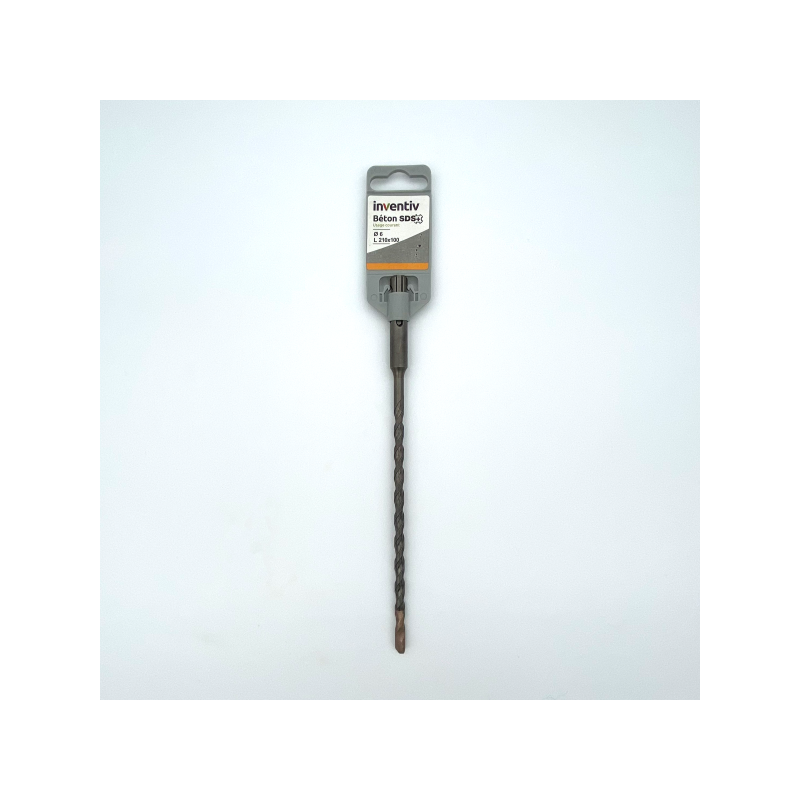 Foret SDS pour béton Ø 6 x 210 mm INVENTIV