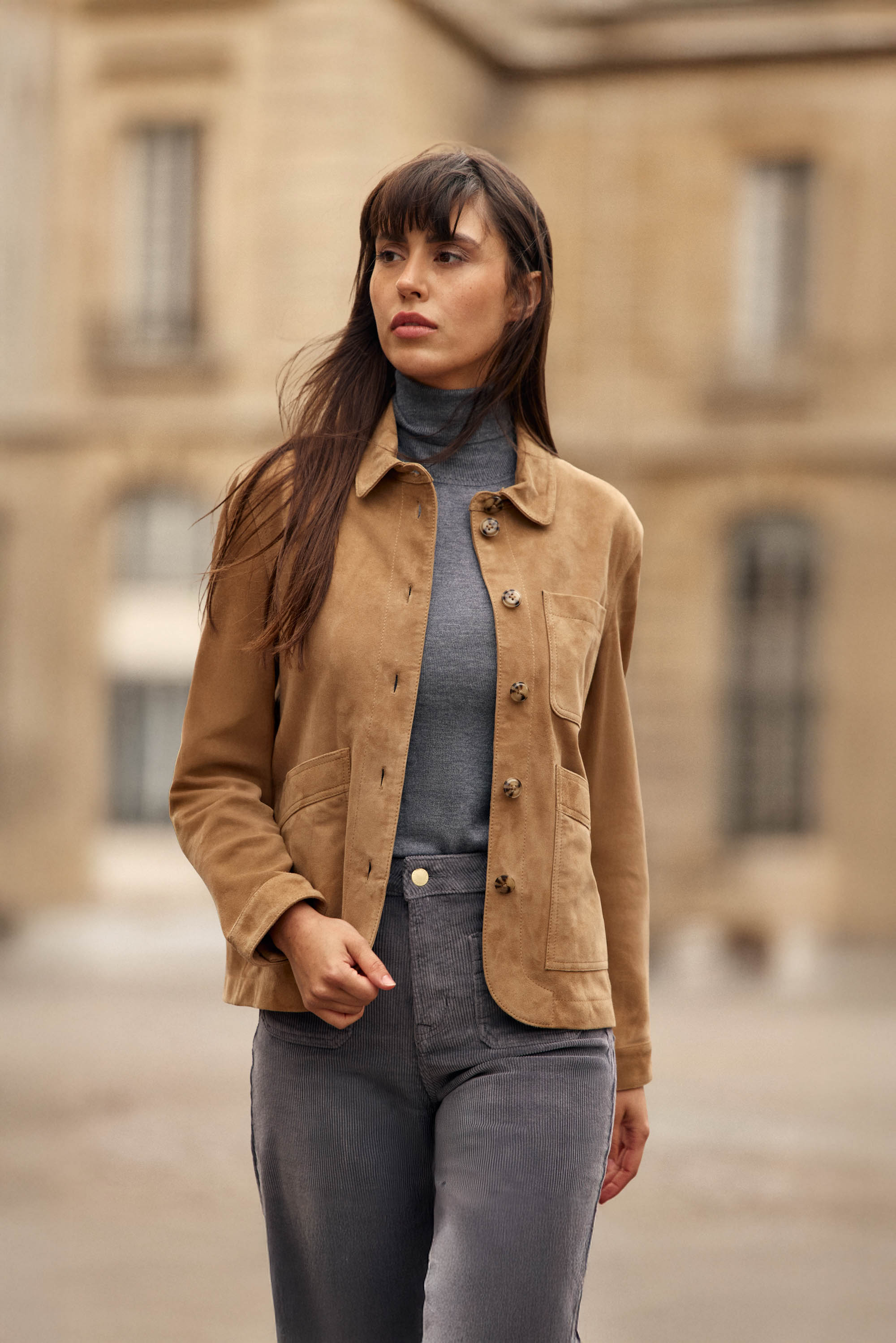Fauline - Veste en cuir