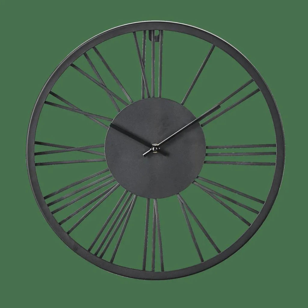 Horloges^CASA WHEEL Horloge Murale Noir
