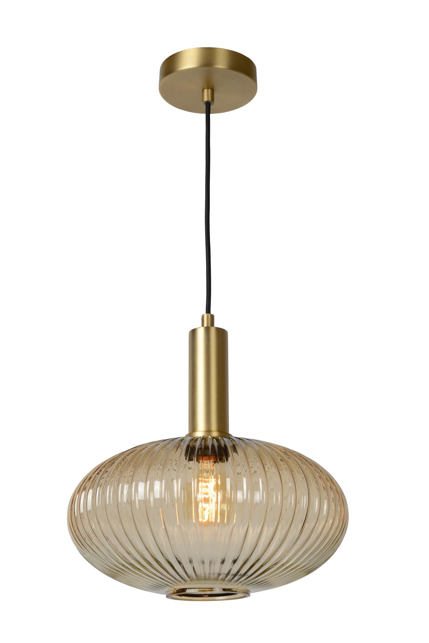 Lucide Maloto Hanglamp Ovaal - Amber