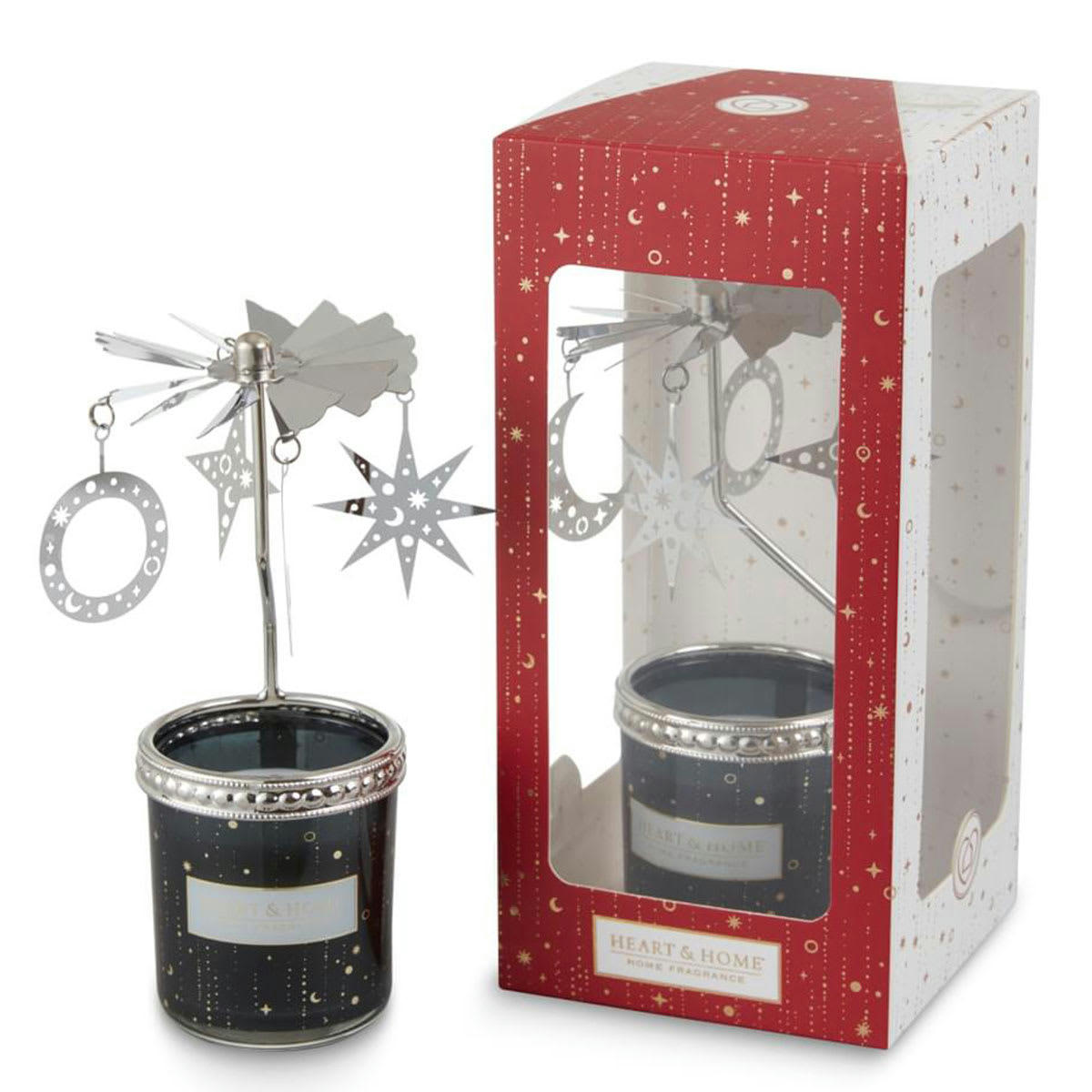 - Coffret cadeau petite bougie Heart and Home avec son Carrousel