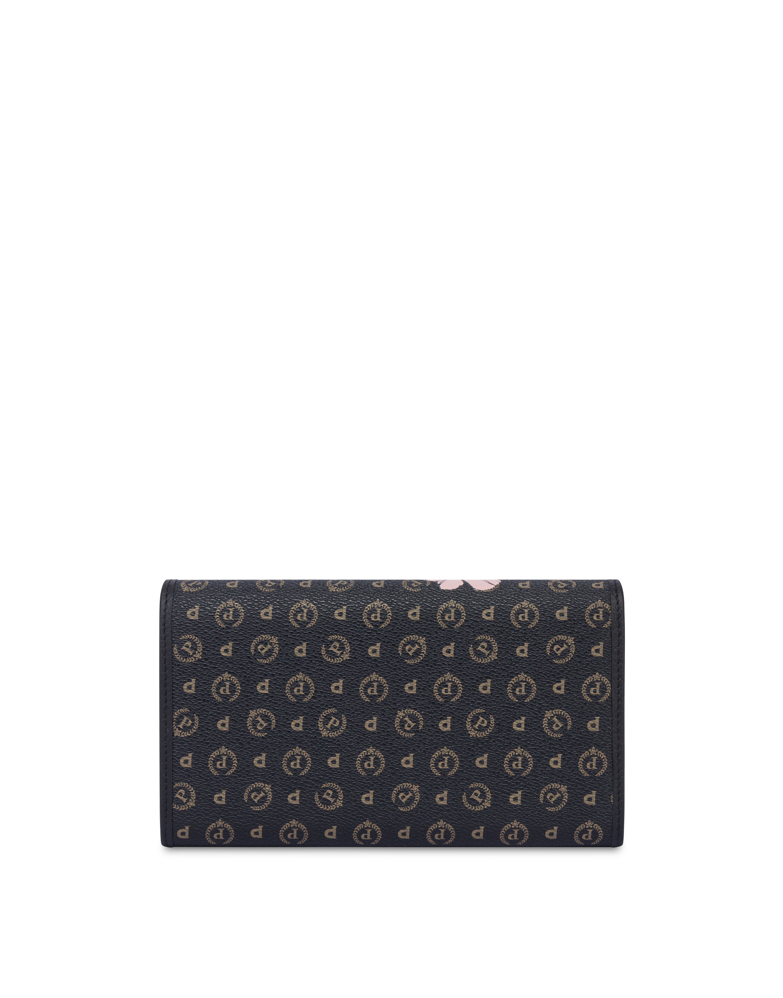Portafoglio In Heritage Marina Flower Nero/nero