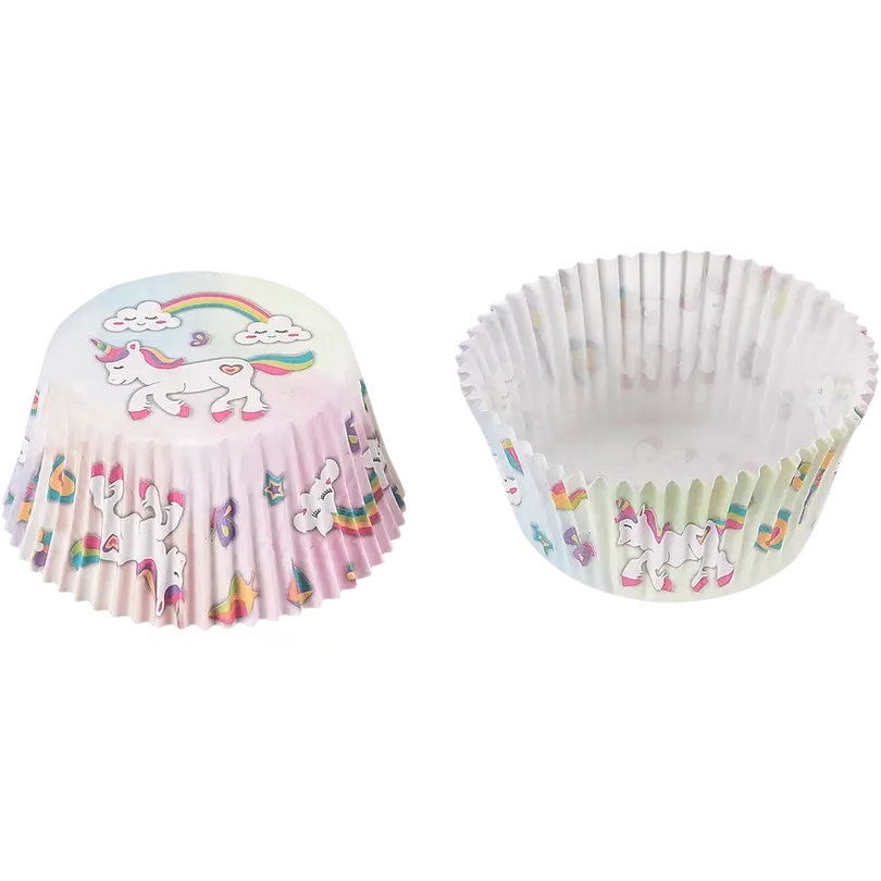 Papierförmchen 50er-Set Maxi Einhorn