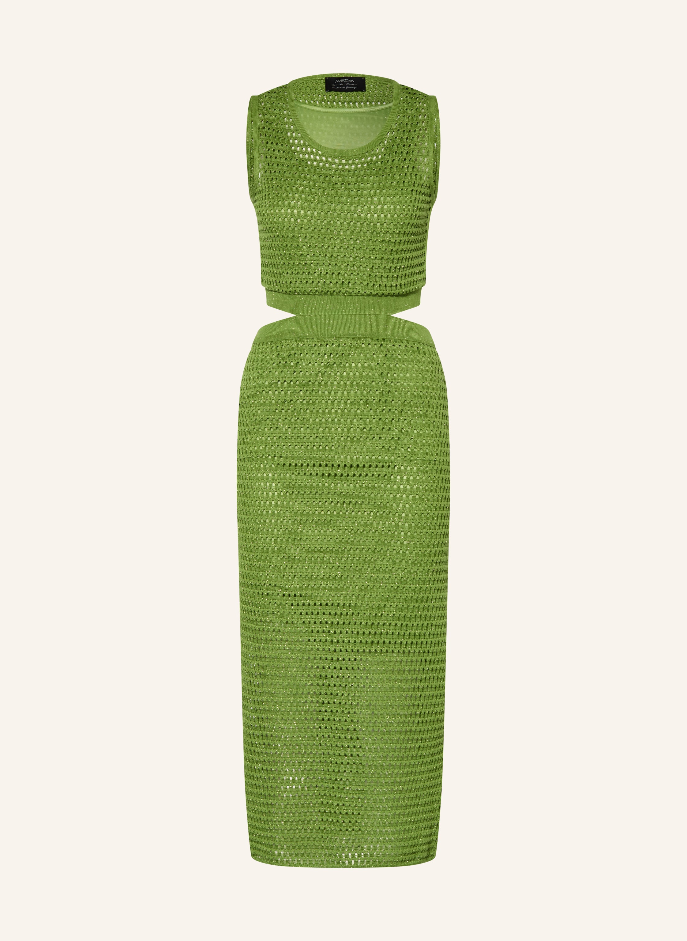 MARC CAIN Strickkleid mit Cut-outs und Galonstreifen