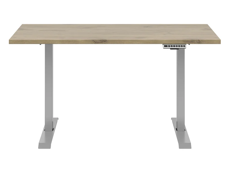Biurko Connect 135 cm z elektryczną regulacją dąb viking