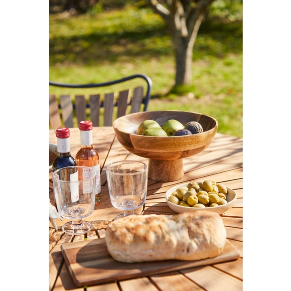 Gartentisch »Ellen«, ØxH: 130 cm x 74 cm, Teakholz, klappbar, Anthrazit