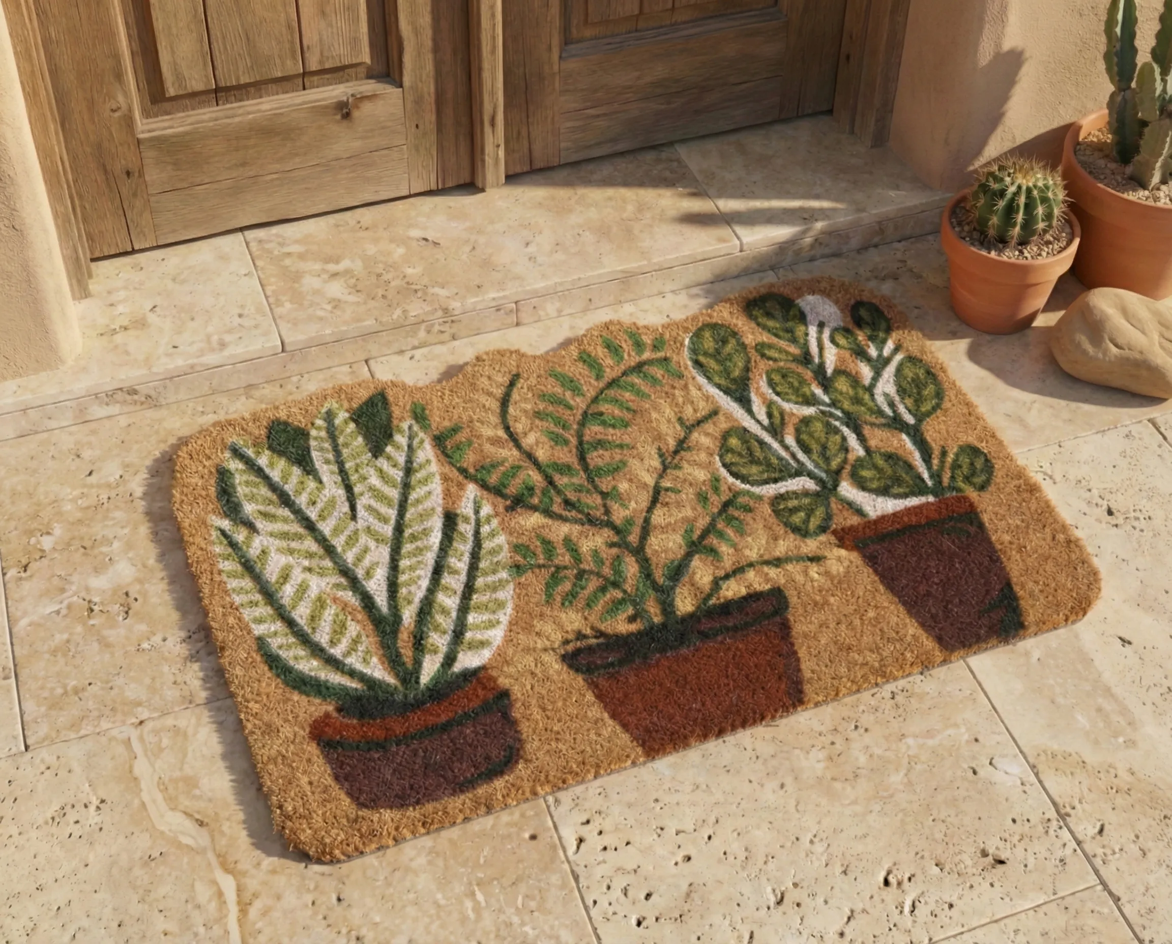 Doormat ANAMUDI Natural 40 x 60 cm Coir