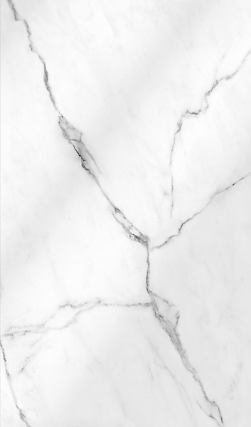 Panneau mural de salle de bains l.150 x H.255 cm, effet marbre de Carrare blanc brillant, Schulte DécoDesign Brio