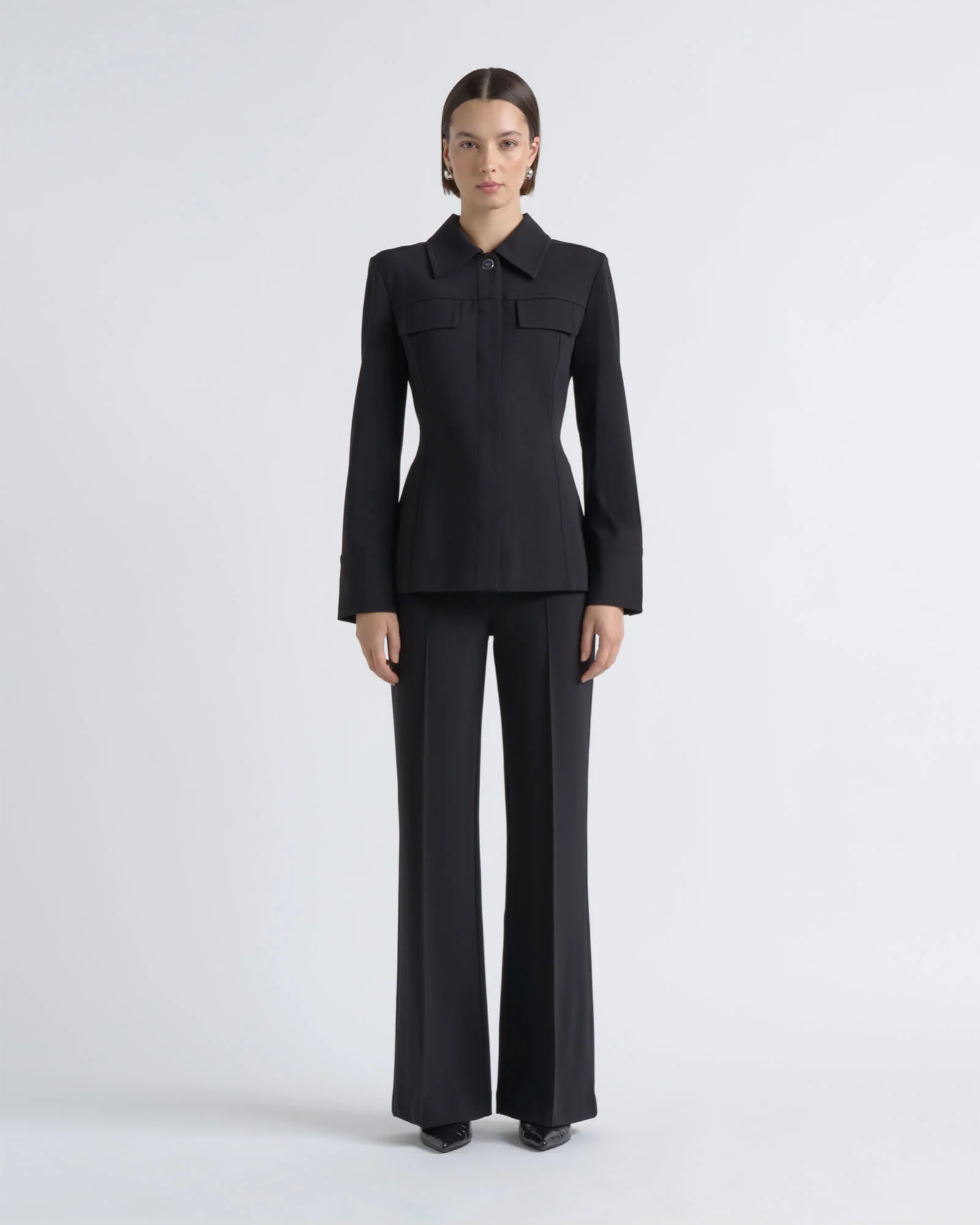 Ponte Snap Detail Shirt