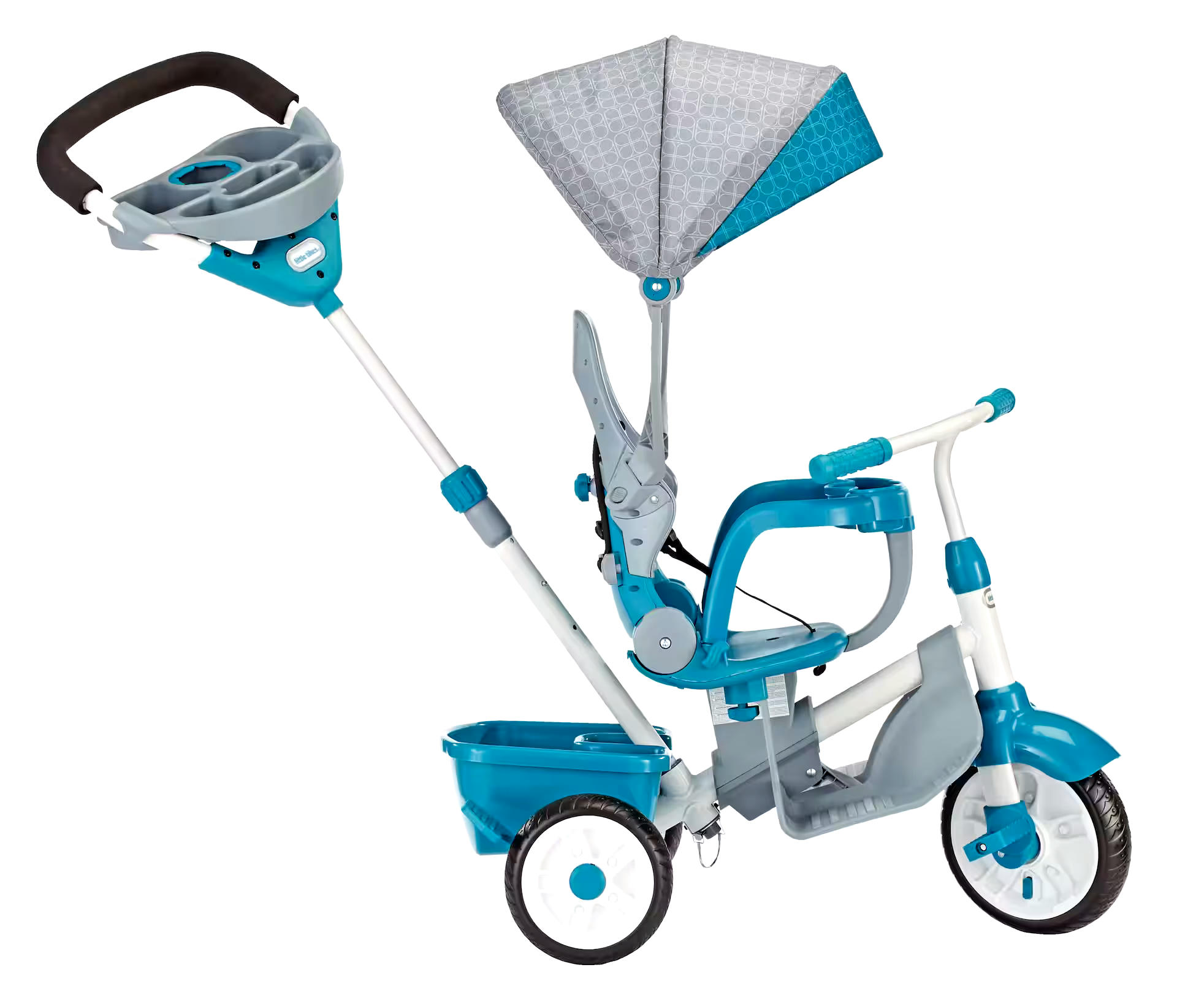 Little Tikes Perfect Fit Toddler 4-in-1 Stroll and Trike, Teal