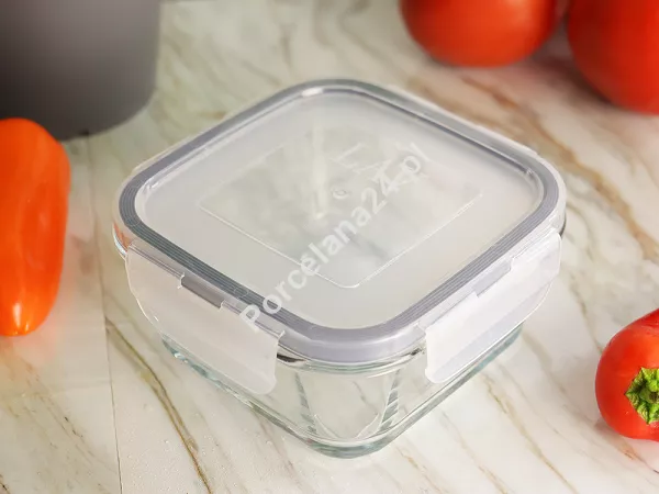 Pojemnik kwadratowy 1150 ml z pokrywką LAV - Fresco 4K.FRE.249
