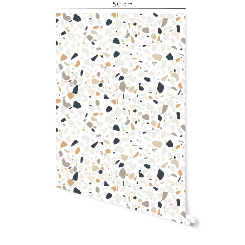 - Papier peint vinyle adhésif mosaïque multicolor 50x300 cm