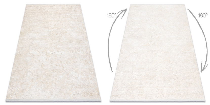 Dywan DUKE 51541 krem - Geometryczny, strukturalny, bardzo 80x150 cm