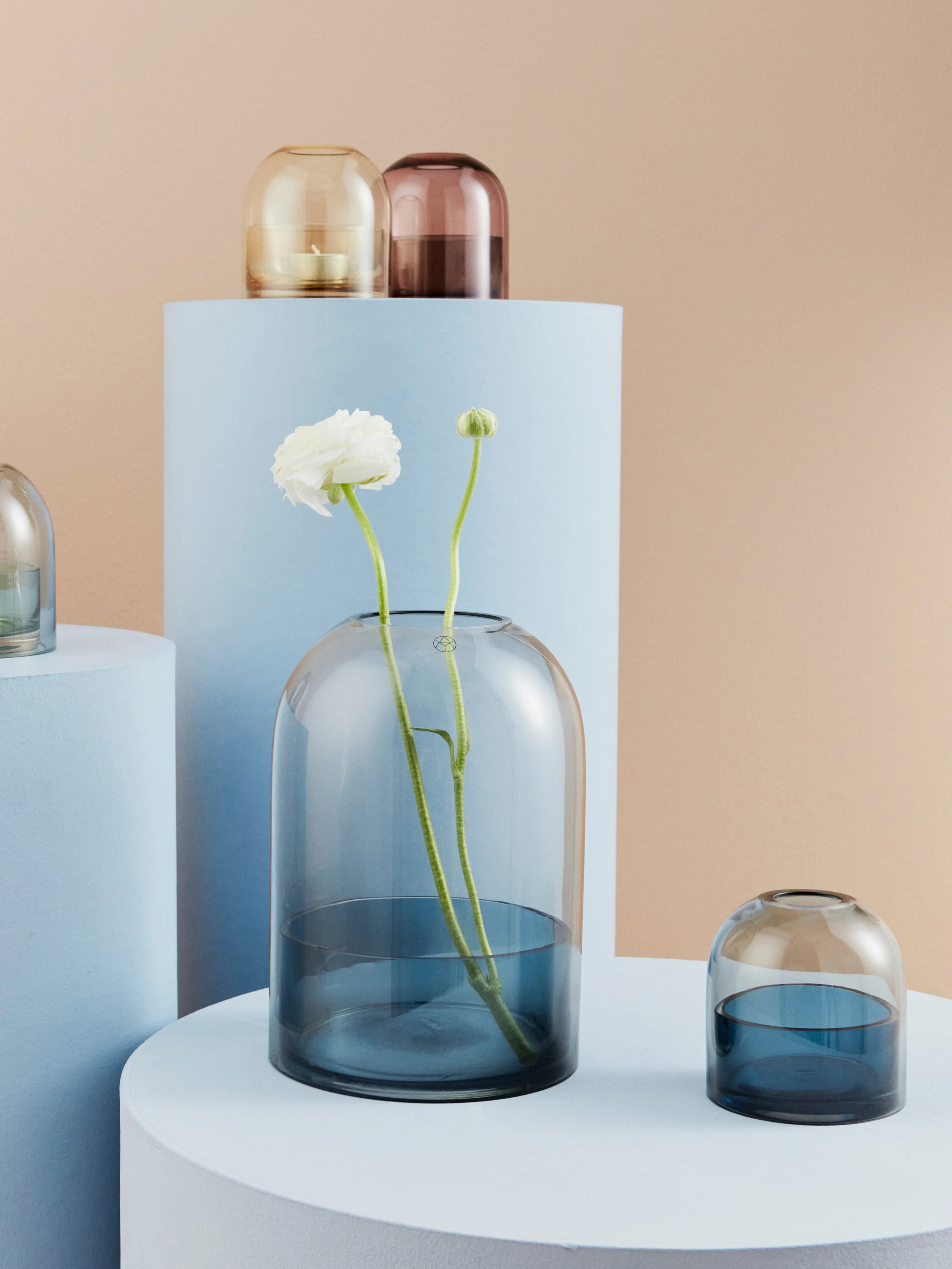 Glas-Windlicht Tota