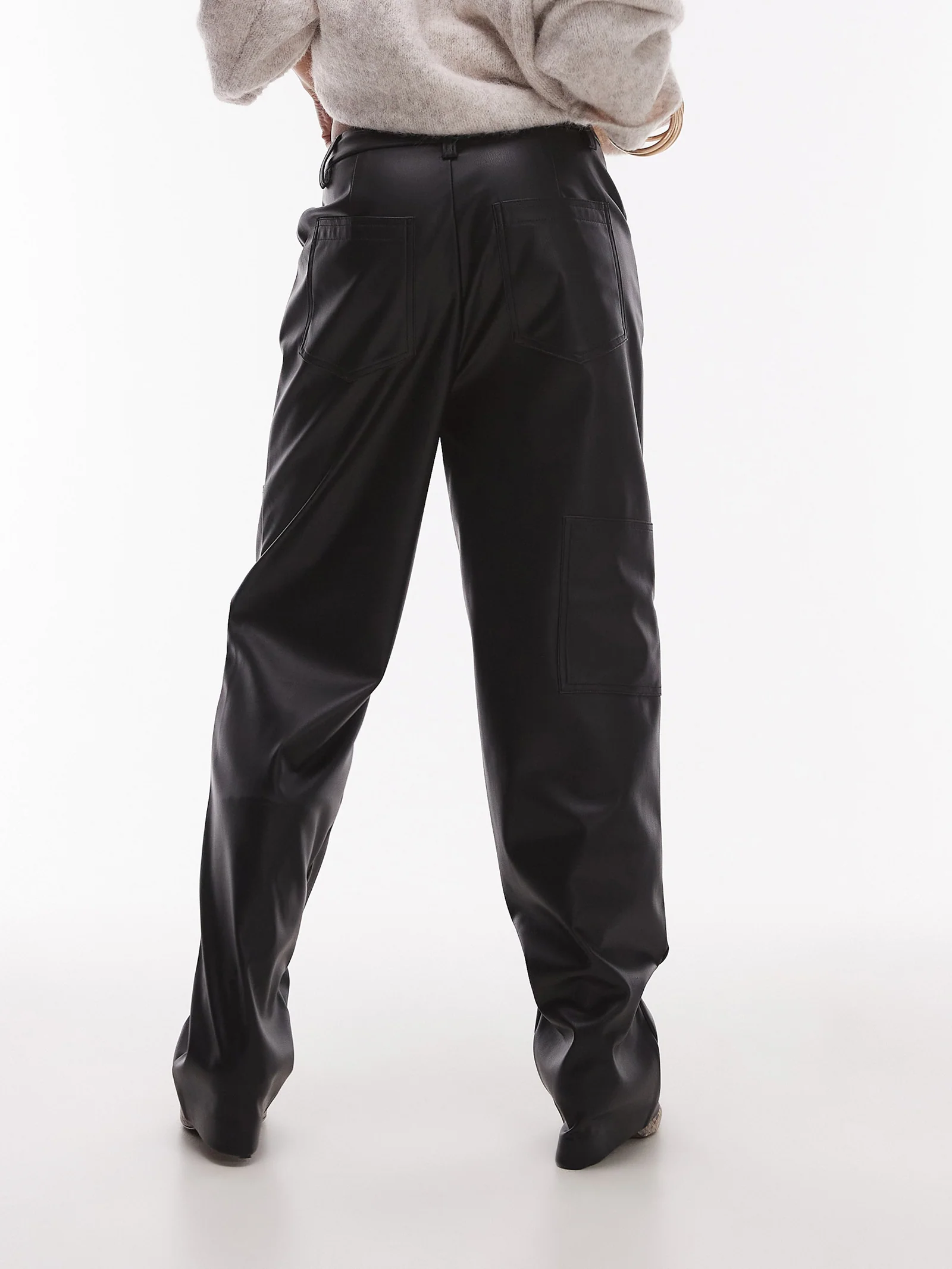 Western Patch Leather Trouser