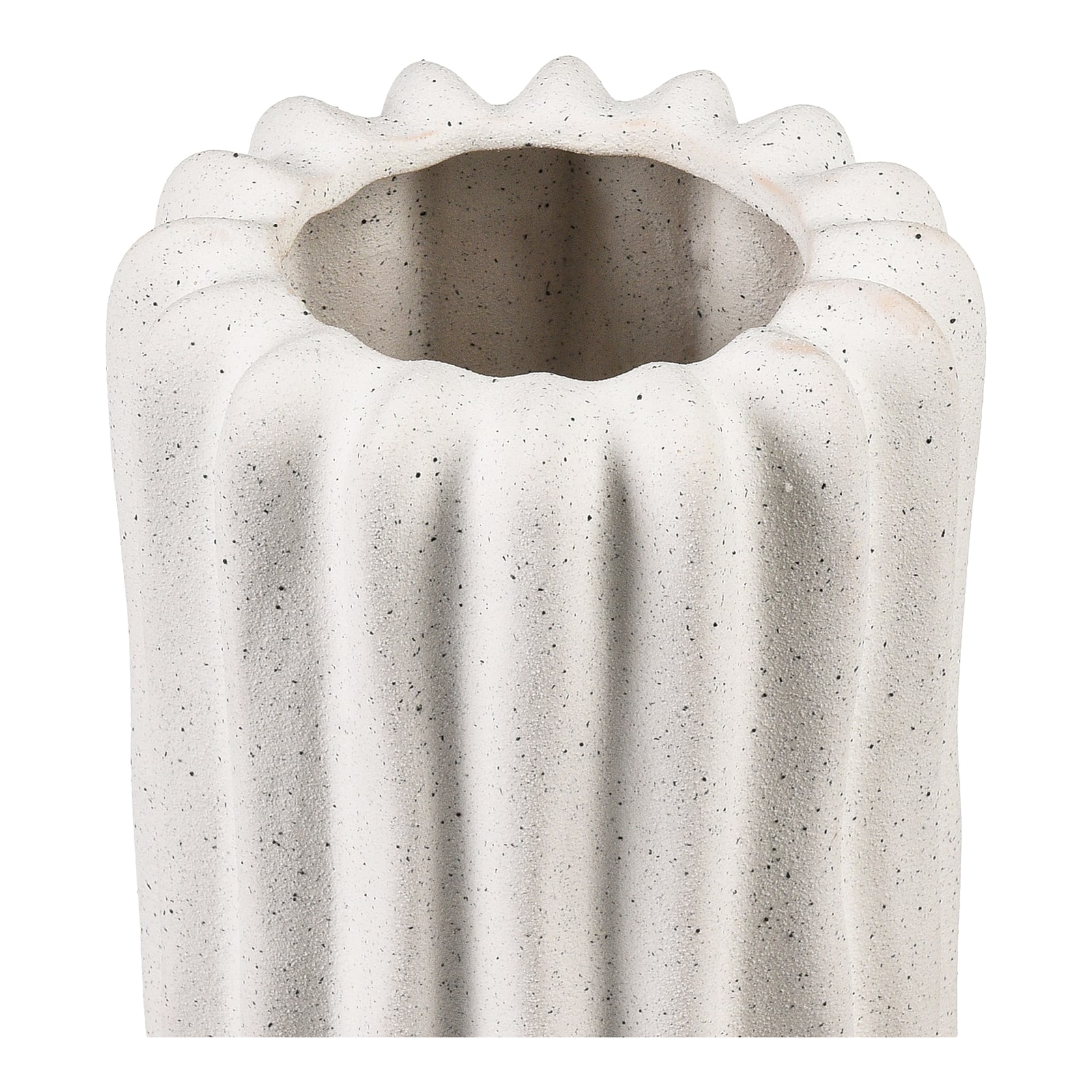 Vase mit Kerzenhalter Grau, 2 -tlg.
