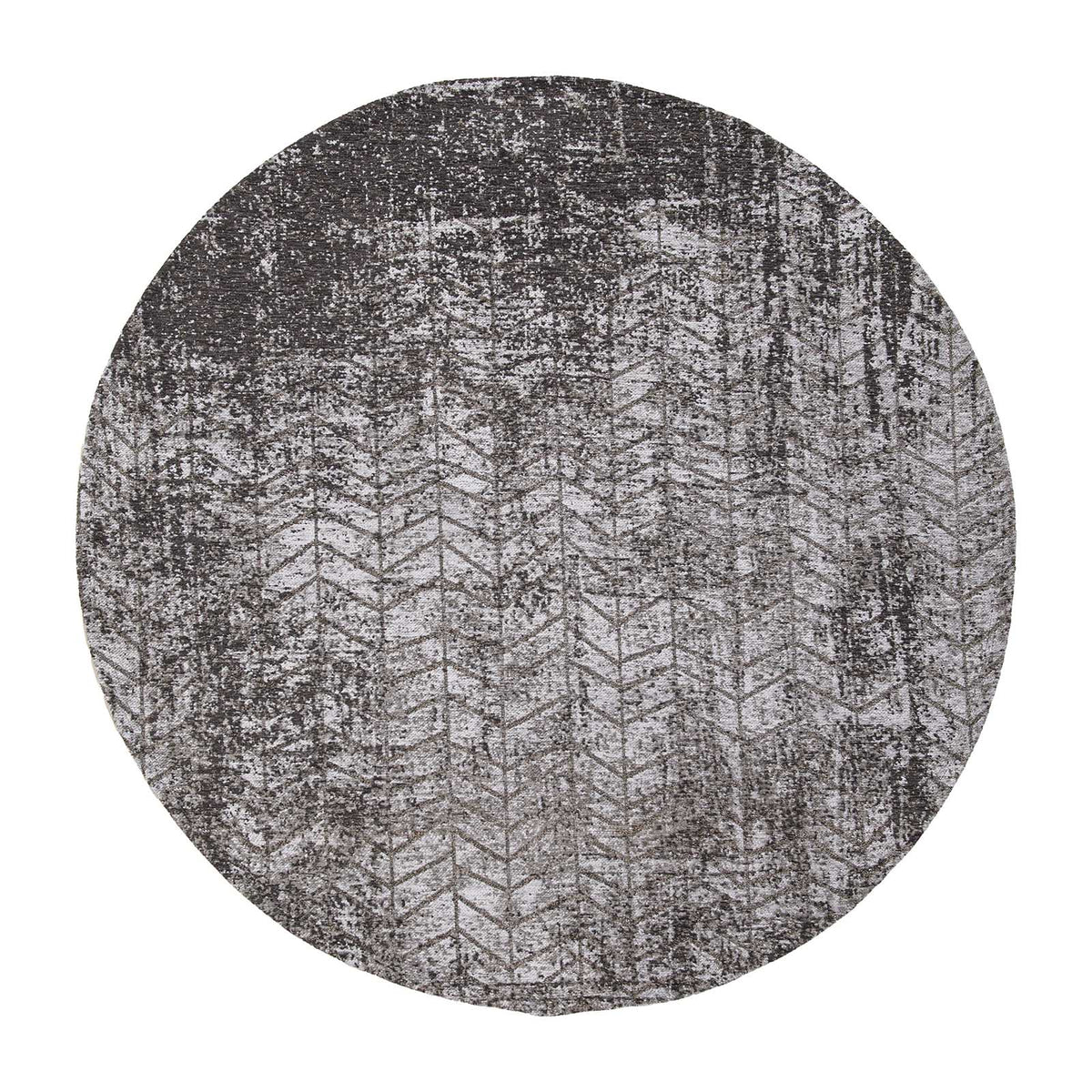 Ecorugs vloerkleed Harlem Contrast - zwart - 140x140cm