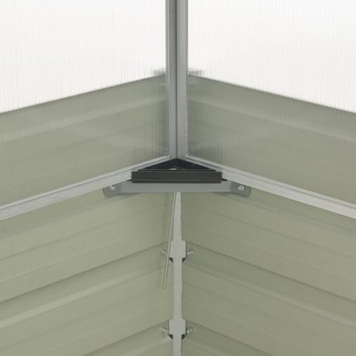 NNEVL Greenhouse Brown 100x100x85 cm Galvanised Steel