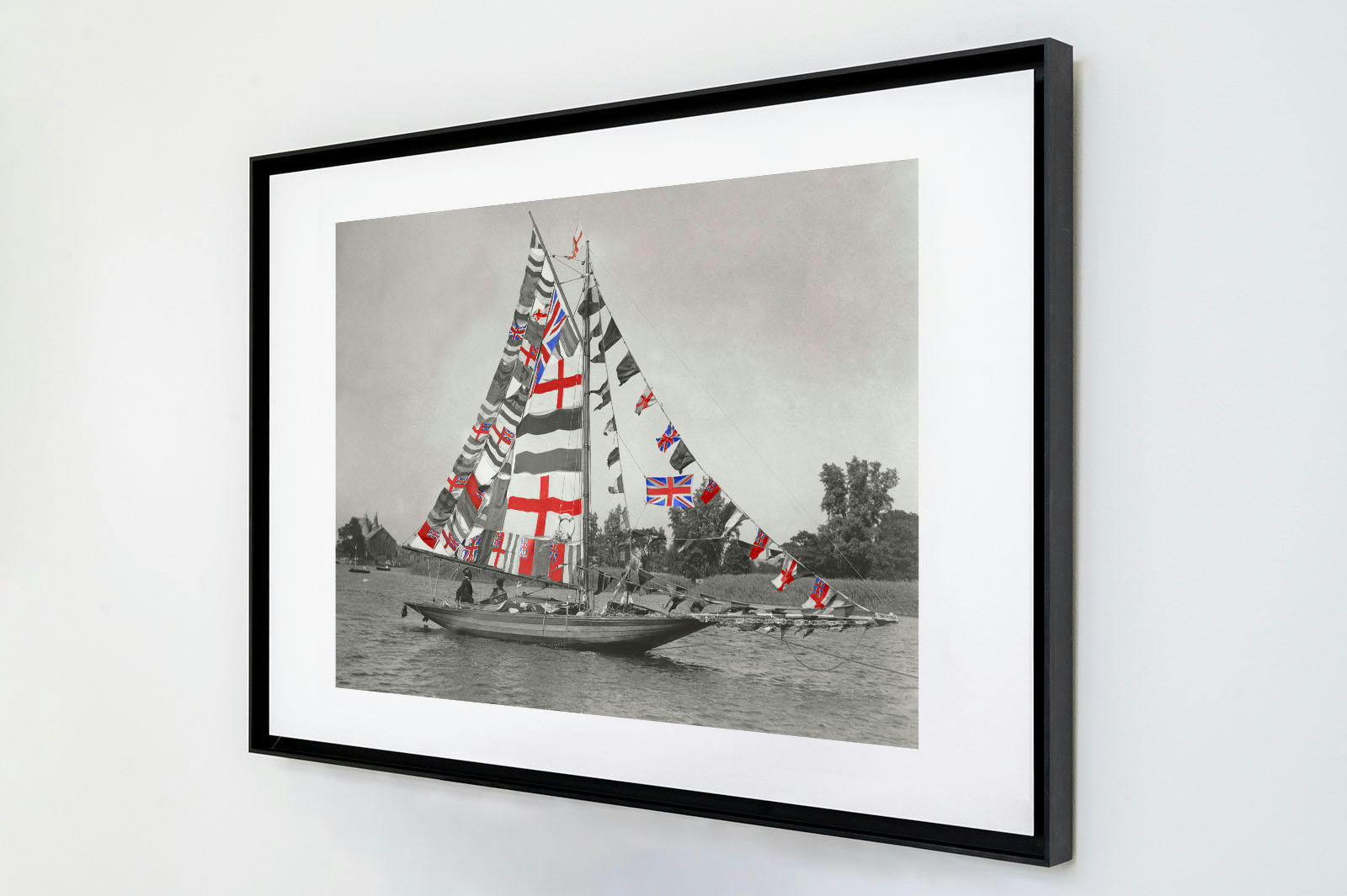 KELEPOQ COULEUR - Photo ancienne couleur bateau n°06 cadre noir 40x60cm