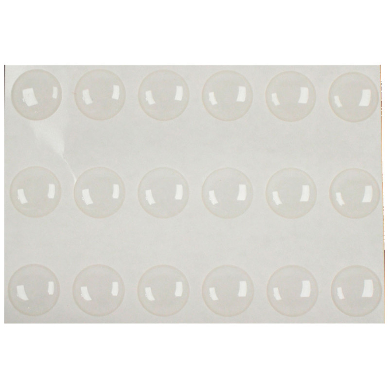 Pastille antidérapante en plastique Ø 8 mm 28 pièces TEKNI-PROTECT