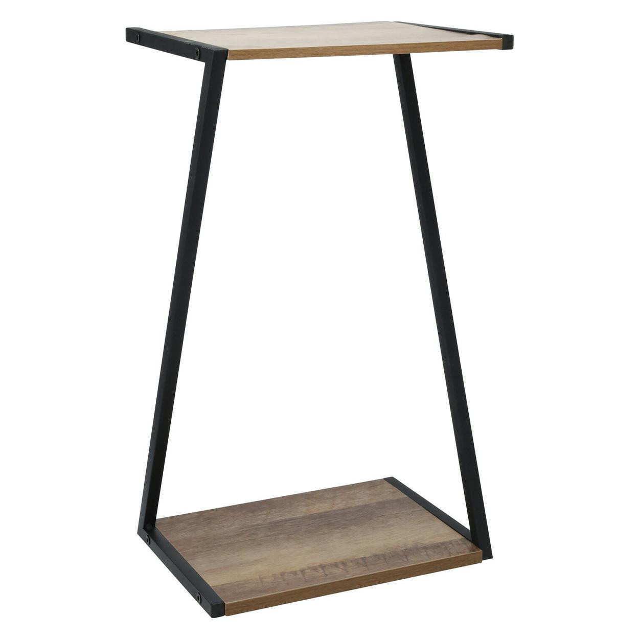 Czarny metalowy kwietnik h50cm dekoracyjny wysoki