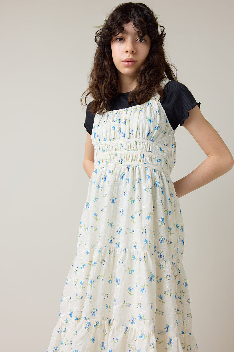 Hello Franki Floral Empire Waist Midi Dress for girls