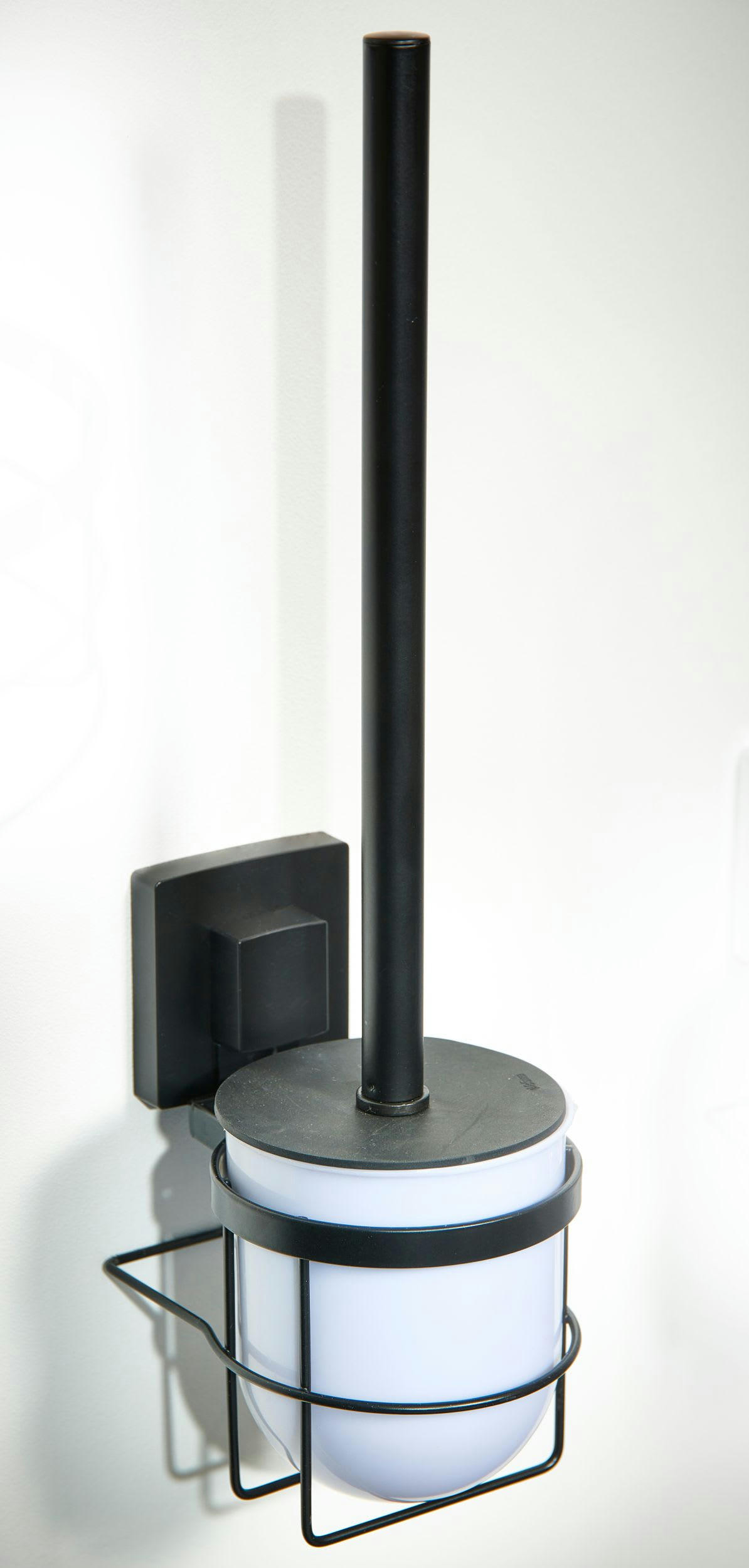 KOTE - Brosse WC  Acier inoxydable  Noir  à fixer au mur