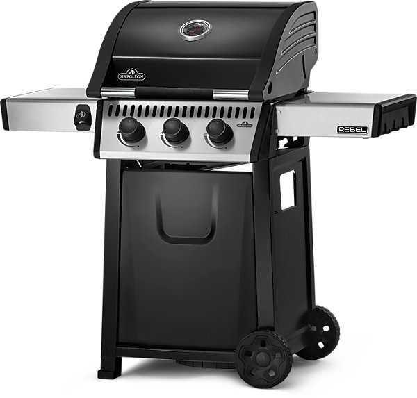 Barbecue à gaz Napoleon Rebel 3 brûleurs noir