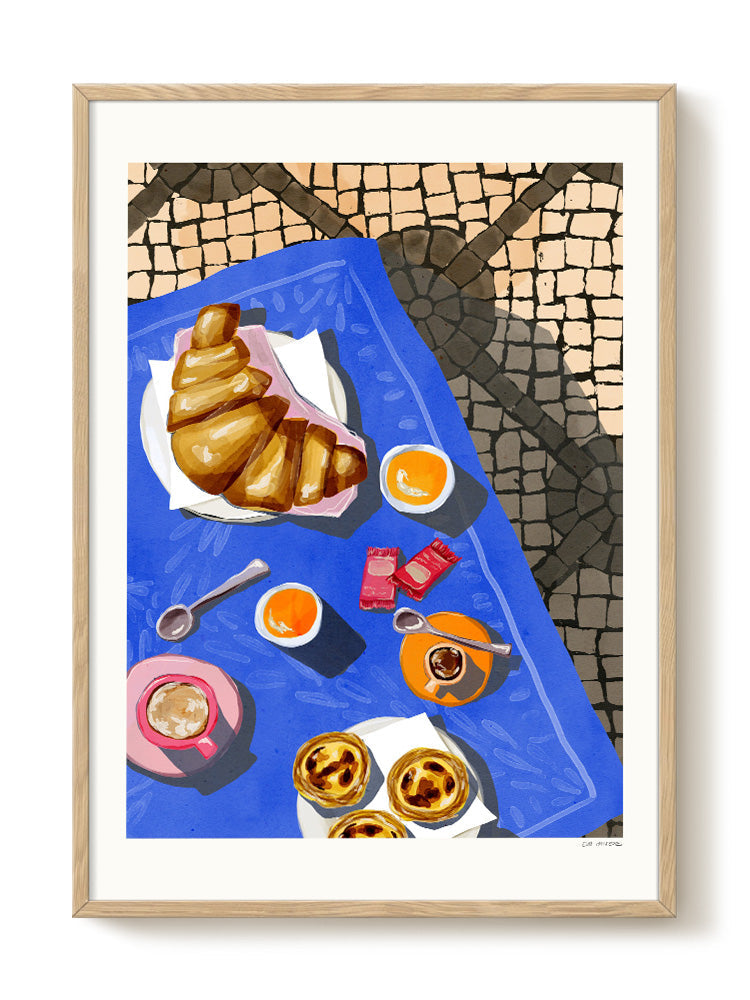 Eva Halfers - Pequeno-Almoço No Porto - PSTR studio Kunst Poster