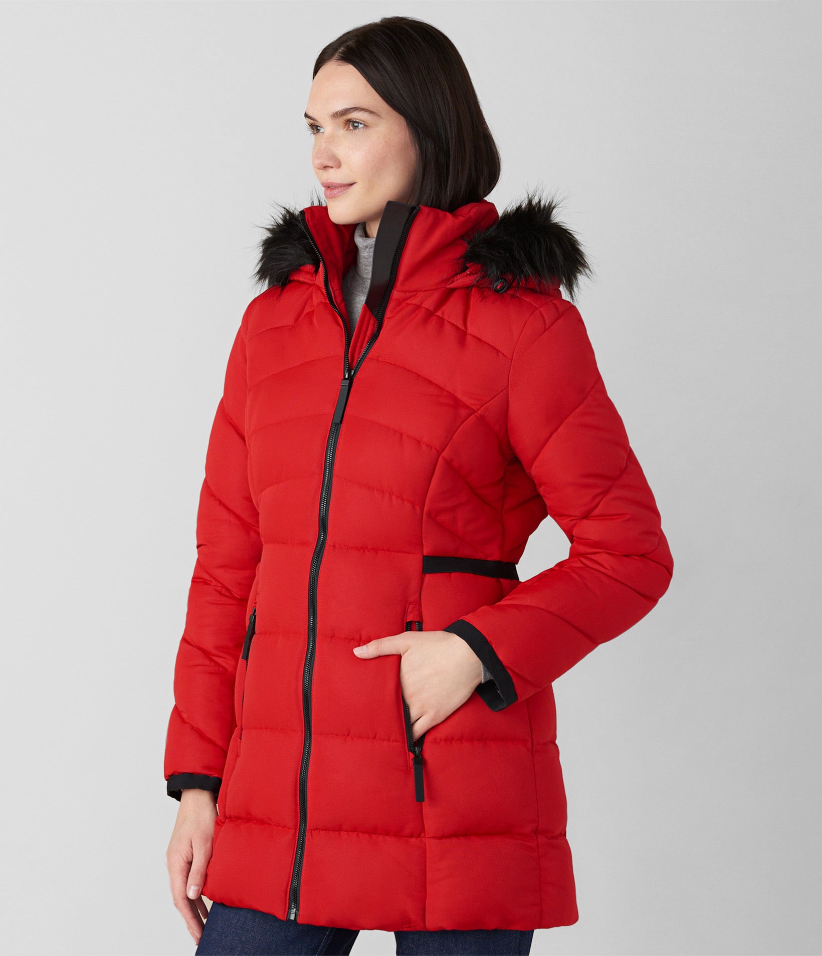 Long Quilted Walker Puffer