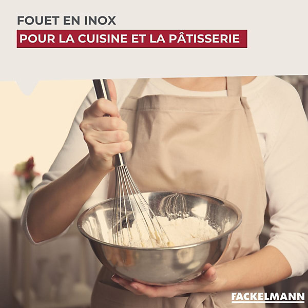 Fouet de cuisine et pâtisserie en inox 26 cm Fackelmann