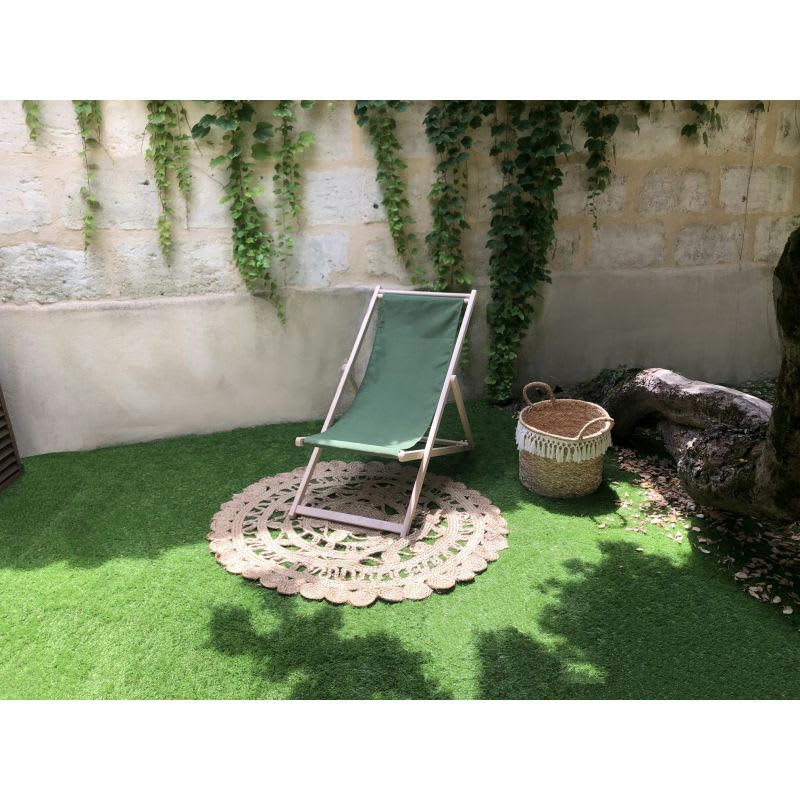 BERDEA - Chilienne amovible en bois de hêtre fsc coloris vert avocat