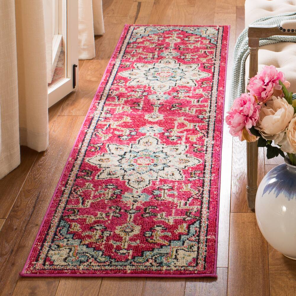 Safavieh Madison 473 Rug Fuchsia/Blue
