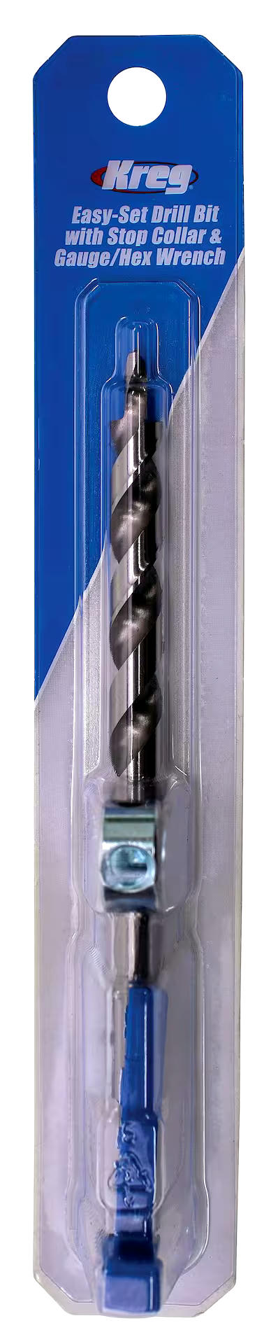 Kreg KPHA308 HSS Easy-Set Drill Bit with Stop Collar & Gauge/Hex Wrench