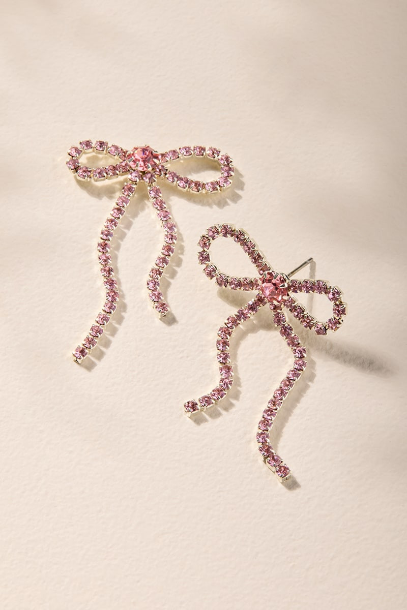 Raquel Cupchain Bow Drop Earrings