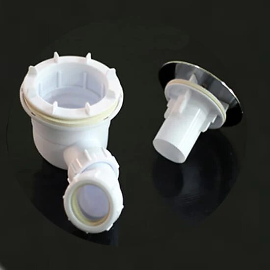 Bonde de douche extra plate avec diamètre 90 mm - installation facile,évacuation rapide