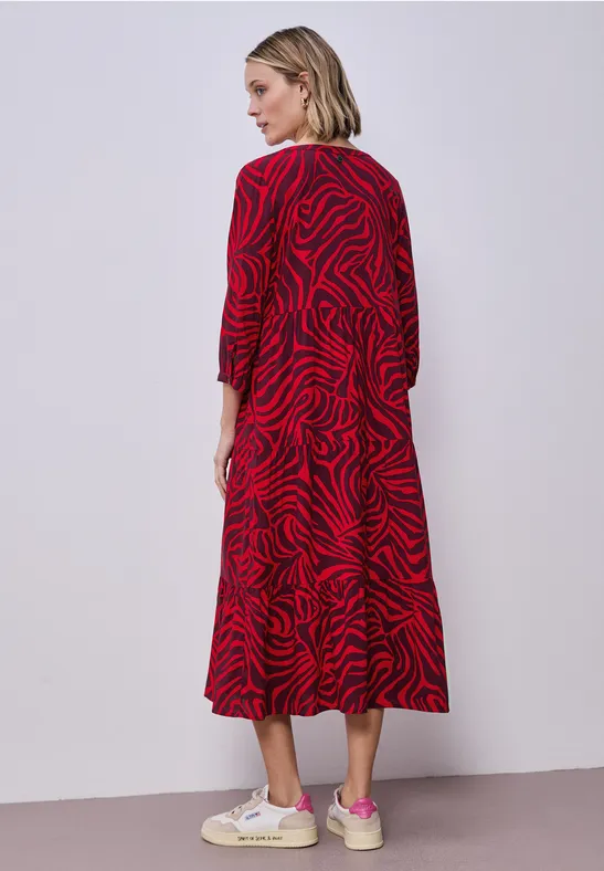 Midi-Kleid mit grafischem Print