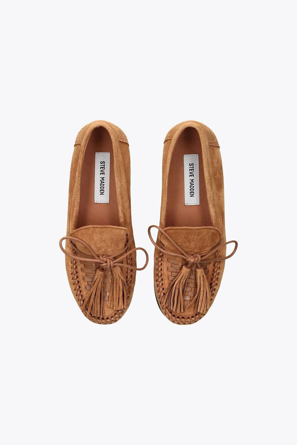 STEVE MADDEN Yaira Tan Suede' Suede Flats