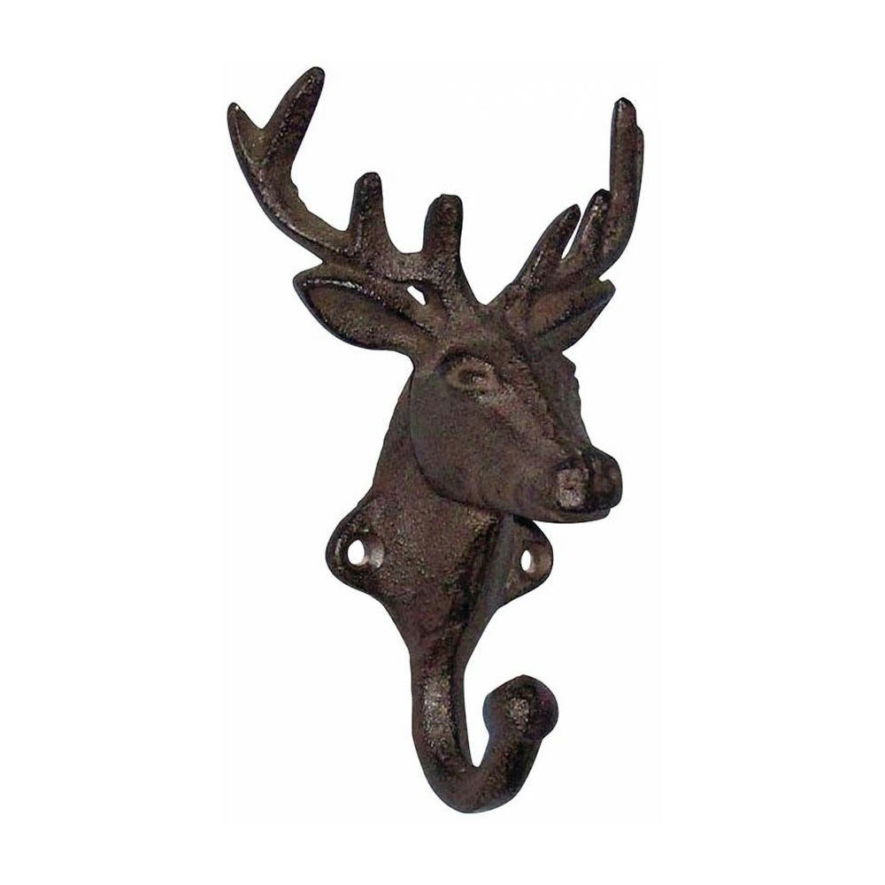 - Patère tête de cerf en fonte