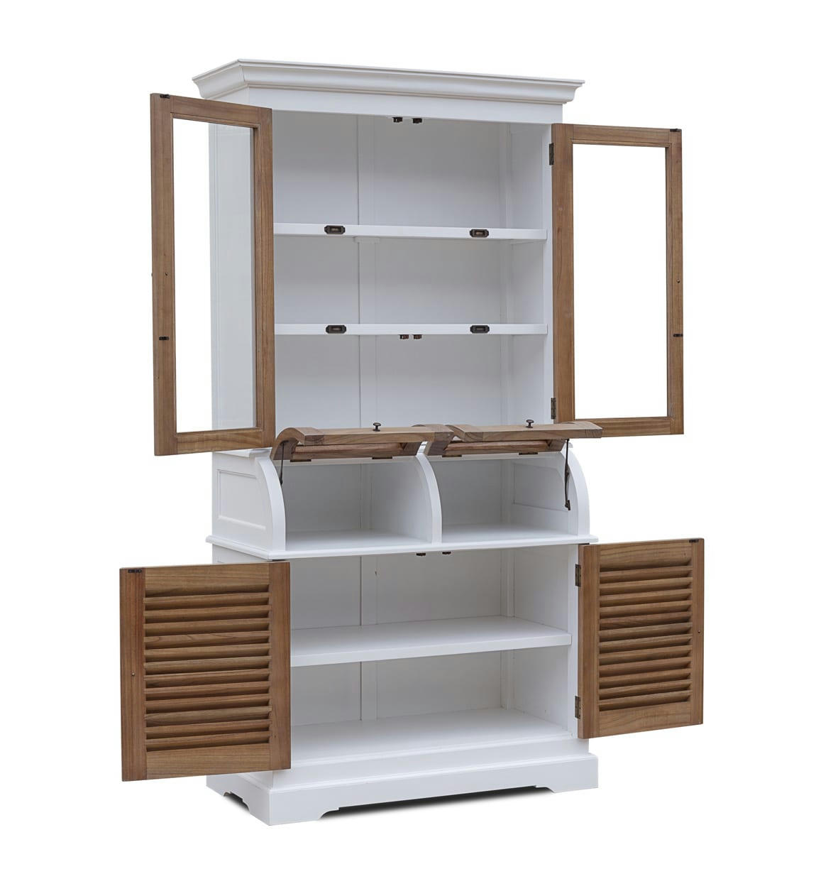 - Vitrine en bois bicolore H 110cm