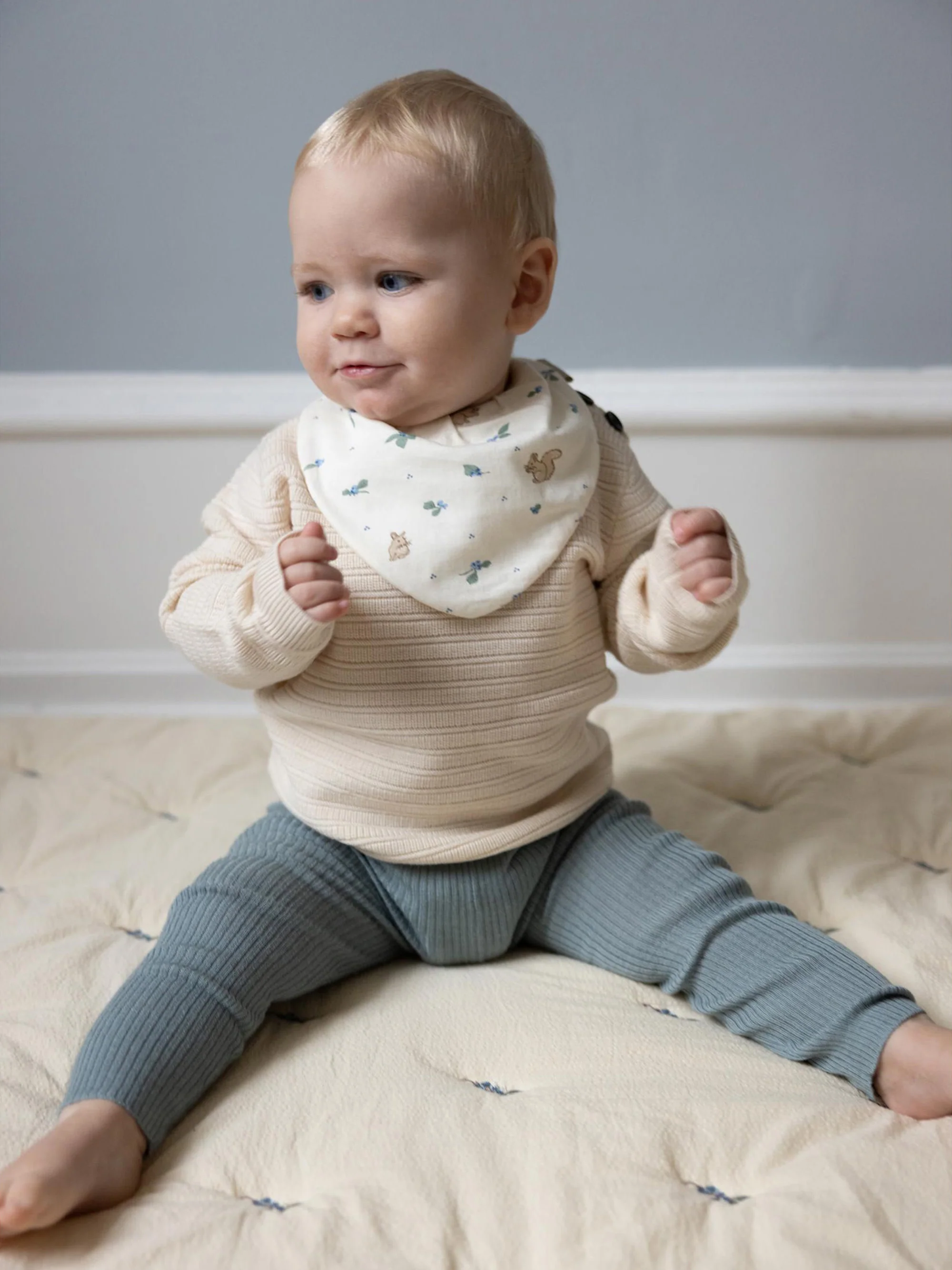 Baby-Lätzchen Blueberries aus Bio-Baumwolle, 2er-Set